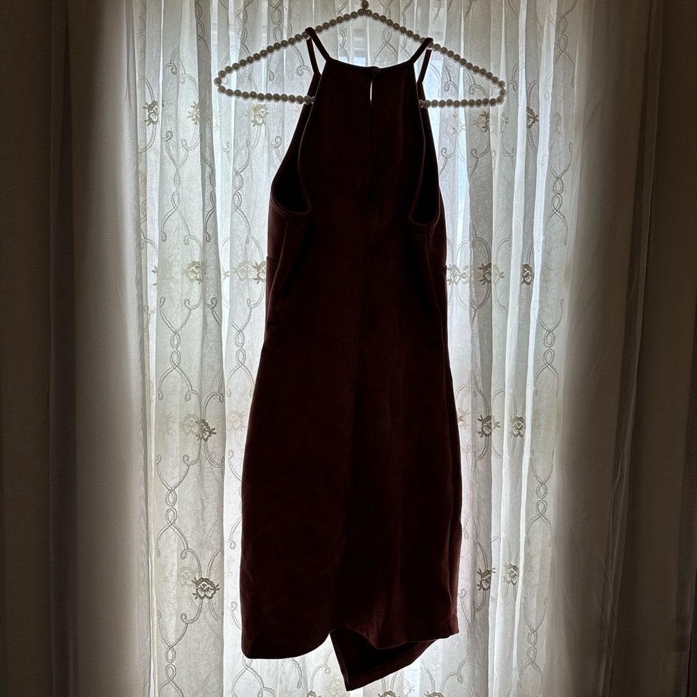 Windsor Red Halter Slip Dress for Cocktail